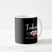 Fabuela Definition I - Fabulous Abuela Flower Kaffeetasse (VorderseiteRechts)