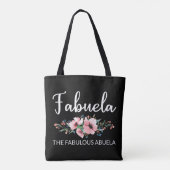 Fabuela Definition I - Fabulous Abuela Flower Tasche (Rückseite)