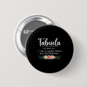 Fabuela Definition lustige Oma spanische Großmutte Button (Vorne & Hinten)