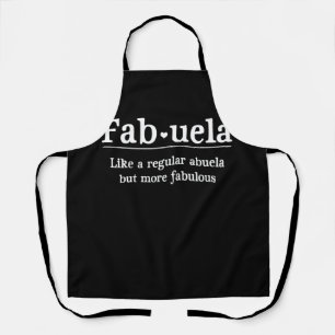 Fabuela wie ein regelmäßiger Abuela, aber vorzü Schürze
