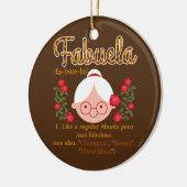 Fabuela wie ein regelmäßiger Abuela Leopard Spanis Keramik Ornament (Links)