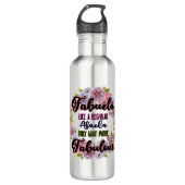 Fabuela wie ein regelmäßiger Abuela nur Weg vorbil Edelstahlflasche (Vorderseite)