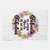 Fabuela wie ein regelmäßiger Abuela nur Weg vorbil Geschirrtuch (Horizontal)