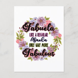 Fabuela wie ein regelmäßiger Abuela nur Weg vorbil Postkarte