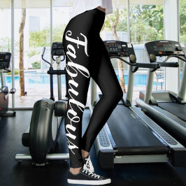 Fabuläre Typografie Leggings