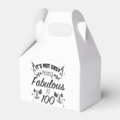 Fabulous 100. Geburtstag Geschenkschachtel (Vorderseite)