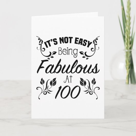 Fabulous 100. Geburtstag Karte (Vorderseite)