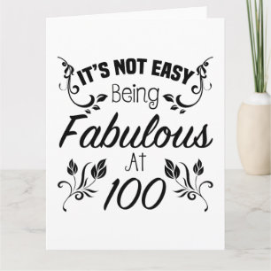 Fabulous 100. Geburtstag Karte