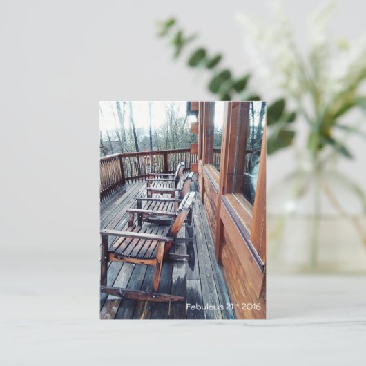 Fabulous 21 * 2016 Postkarte (Stehend Vorderseite)