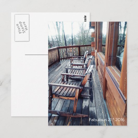 Fabulous 21 * 2016 Postkarte (Vorne/Hinten)