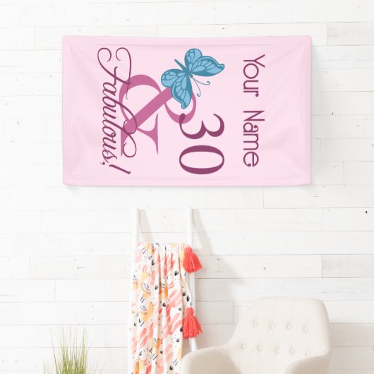 Fabulous 30. Geburtstag Banner (Insitu)
