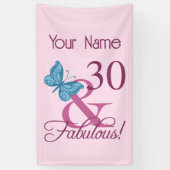 Fabulous 30. Geburtstag Banner (Vertikal)