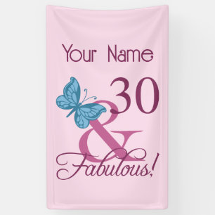 Fabulous 30. Geburtstag Banner