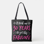 Fabulous 30. Geburtstag Tasche (Rückseite)