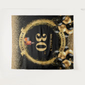 Fabulous 30th Man Birthday Whiskey Birthday Banner Wandteppich (Vorderseite (Horizontal))