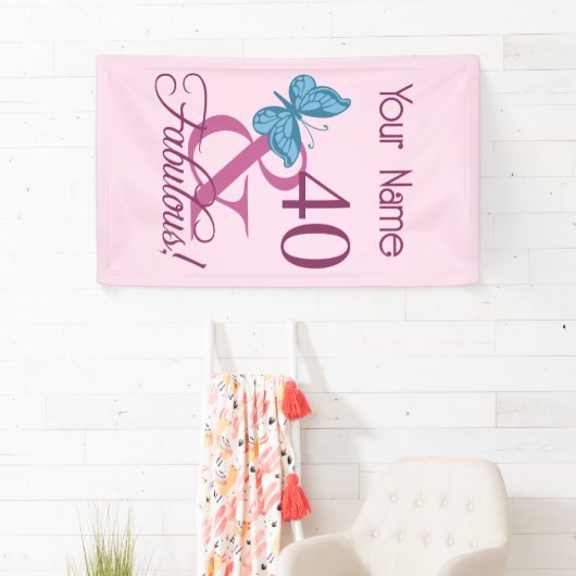 Fabulous 40. Geburtstag Banner (Insitu)