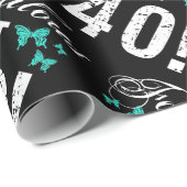 Fabulous 40. Geburtstag Geschenkpapier (Rolleneckpunkt)