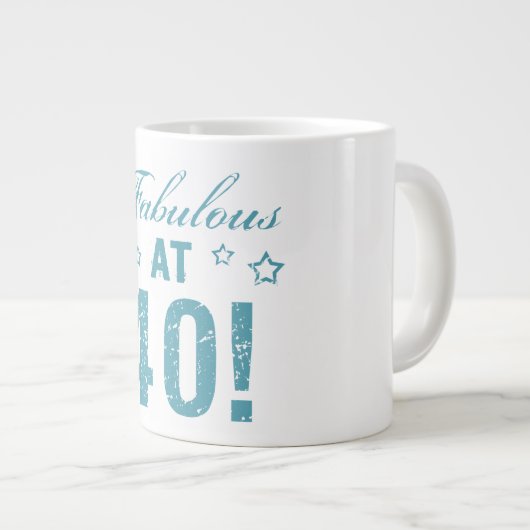 Fabulous 40. Geburtstag Jumbo-Tasse (Vorderseite Rechts)
