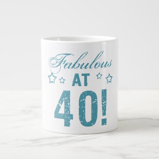 Fabulous 40. Geburtstag Jumbo-Tasse (Vorderseite)