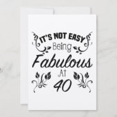 Fabulous 40. Geburtstag Karte (Vorderseite)