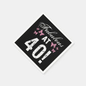 Fabulous 40. Geburtstag Serviette (Ecke)