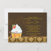 Fabulous 40. Geburtstags Party Cupcakes Einladung (Rückseite)