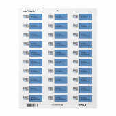 Fabulous 40 schwarz-blau Rücksendeadresse Label (Vorne)