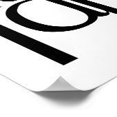 Fabulous 40 schwarz blaues Langes Poster (Ecke)