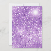 Fabulous 47 Lila Girl Modern 47. Geburtstag Einladung (Rückseite)