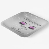 Fabulous 50 Black Hot Pink Glam Eyes Square Teller (Gewinkelt)