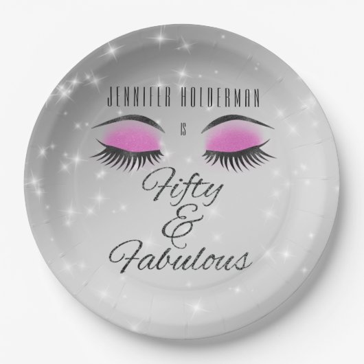 Fabulous 50 Black Pink Glam Eyes Paper Teller (Vorderseite)