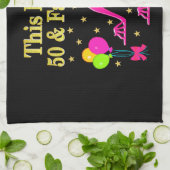 FABULOUS 50. FASHION SHOE QUEEN DESIGN GESCHIRRTUCH (Gefaltet)