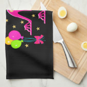 FABULOUS 50. FASHION SHOE QUEEN DESIGN GESCHIRRTUCH (Viertel Falte)