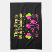 FABULOUS 50. FASHION SHOE QUEEN DESIGN GESCHIRRTUCH (Vertikal)