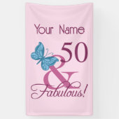 Fabulous 50. Geburtstag Banner (Vertikal)