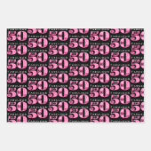 Fabulous 50 Geburtstag Geschenkpapier Set (Vorderseite 2)