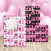 Fabulous 50 Geburtstag Geschenkpapier Set