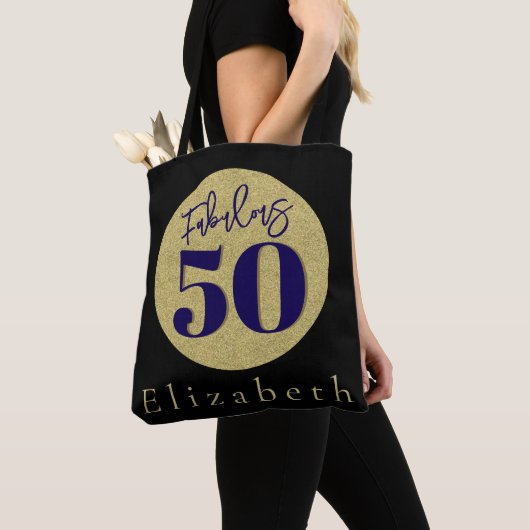 Fabulous 50. Geburtstag Gold Tasche (Von Nahem)