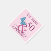 Fabulous 50. Geburtstag Serviette (Ecke)