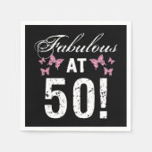 Fabulous 50. Geburtstag Serviette (Vorderseite)