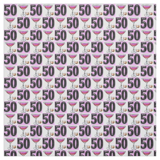 FABULOUS 50. GEBURTSTAG STOFF (Muster)