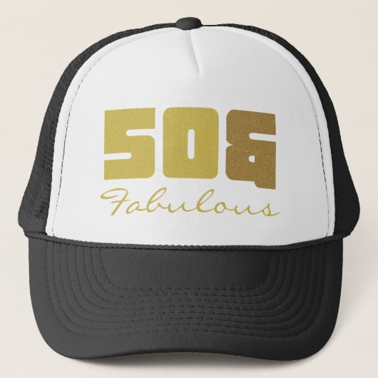 Fabulous 50. Geburtstag Truckerkappe (Vorderseite)