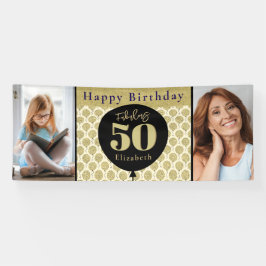 Fabulous 50 Gold Geburtstag Banner