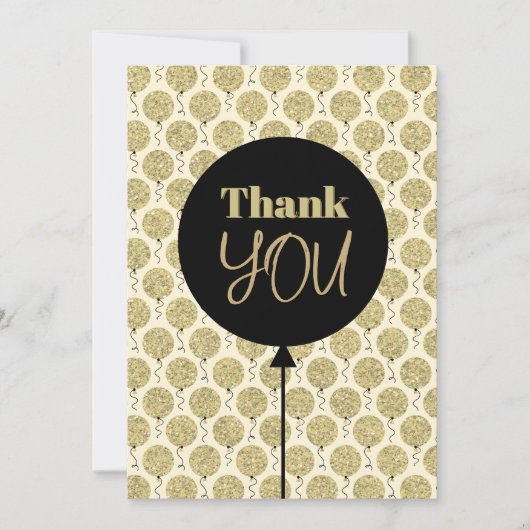 Fabulous 50 Gold Geburtstag Dankeskarte (Vorderseite)