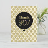 Fabulous 50 Gold Geburtstag Dankeskarte (Stehend Vorderseite)