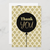 Fabulous 50 Gold Geburtstag Dankeskarte (Vorne/Hinten)