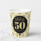 Fabulous 50 Gold Geburtstag Pappbecher (Links)