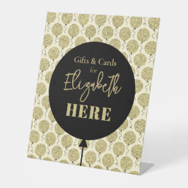 Fabulous 50 Gold Geburtstag Sockelschild