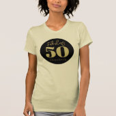 Fabulous 50 Gold Geburtstag T-Shirt (Vorderseite)