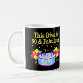 FABULOUS 50. PARTY FEIERUNGSGESTALTUNG KAFFEETASSE
